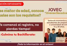 Convocatoria JOVEC “Jóvenes Becados” - ¿Cuáles son los requisitos para esta beca si eres menor de edad? ¡Conoce toda la información!