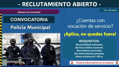 Convocatoria abierta en Villa de Etla: Únete a la Policía Municipal  ¡Aplica con hasta 33 años y Secundaria!