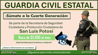 Convocatoria de reclutamiento para Guardia Civil Estatal (Cuarta Generación), San Luis Potosí ¡Estas son las bases de participación!