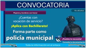 Convocatoria de reclutamiento policial de Amixtlán, Puebla ¡Oportunidad de participar con hasta 40 años para policía municipal!