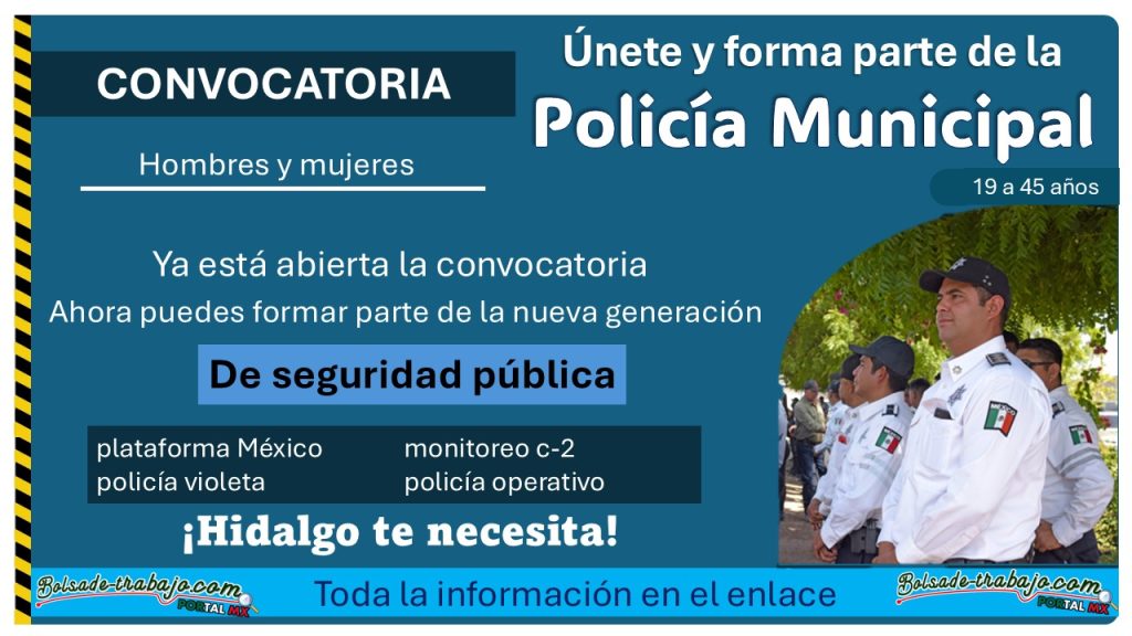 Convocatoria de reclutamiento policial de Huichapan, Hidalgo ¡Así puedes aplicar y formar parte de su seguridad pública!