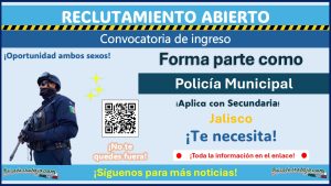 Convocatoria de reclutamiento policial en Acatic, Jalisco ¡Así puedes aplicar y ser parte de esa corporación!