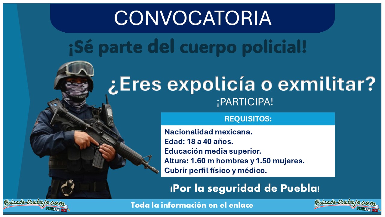 Convocatoria de reclutamiento policial en Coronango, Puebla ¡Estos son los requisitos para policía municipal! 1 Convocatoria de reclutamiento policial en Coronango, Puebla ¡Estos son los requisitos para policía municipal!