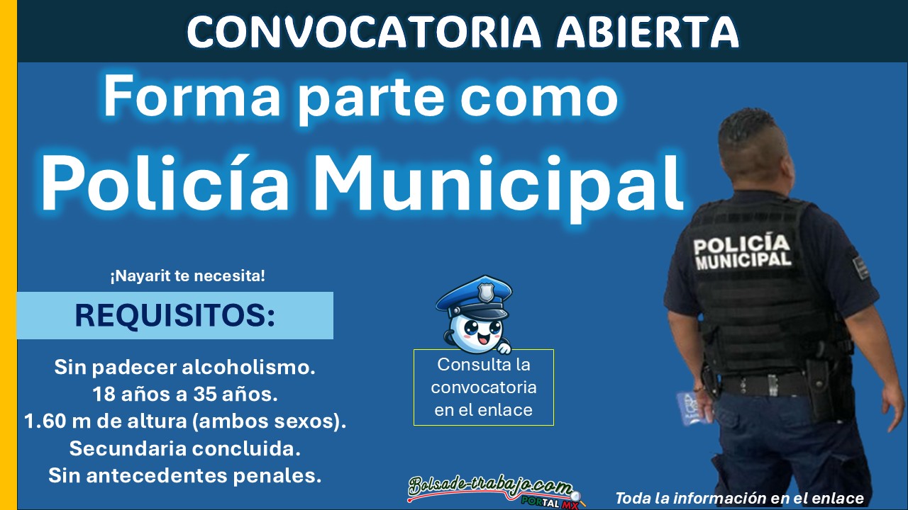 Convocatoria de reclutamiento policial en Ruíz, Nayarit: Estos son los requisitos para aplicar a la policía municipal con hasta 38 años y Secundaria