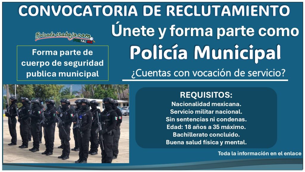 Convocatoria de reclutamiento policial en San Nicolás, Guerrero ¡Estos son los requisitos y documentos para aspirantes de hasta 35 años!
