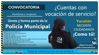 Convocatoria de reclutamiento policial en Tetiz, Yucatán ¡Esto necesitas para aplicar!