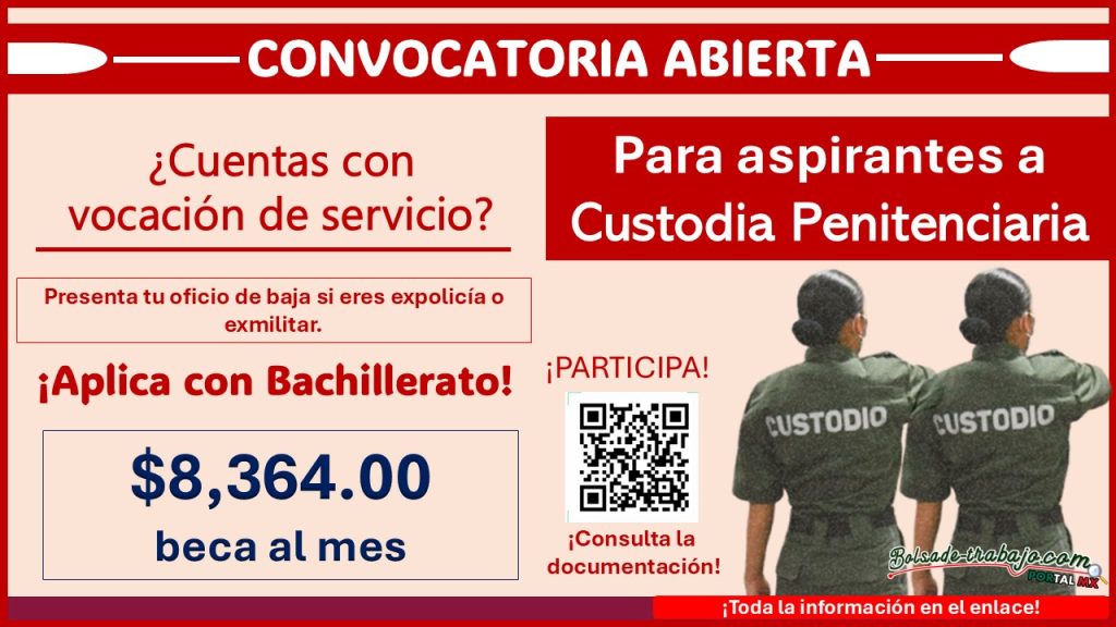 Convocatoria para aspirantes a custodia penitencia en Veracruz con beca de $8,364.00 ¡Estos son los requisitos y documentos solicitados para ex policías y exmilitares!