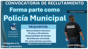 Convocatoria para aspirantes a policía municipal en Pacula, Hidalgo ¡Aplica con hasta 30 años y escolaridad mínima de Bachillerato!