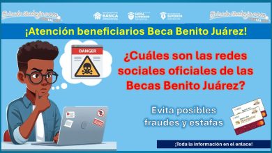 ¿Cuáles son las redes sociales oficiales de las Becas Benito Juárez? – Evita posibles fraudes y estafas