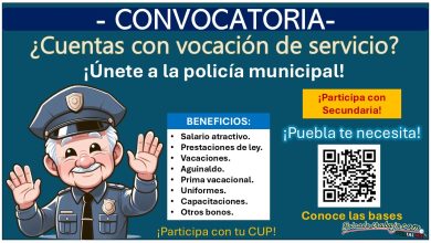 ¿Cuentas con tu CUP? ¡Únete a la policía municipal de Puebla! – Conoce el municipio que está reclutando con estudios mínimos de Secundaria