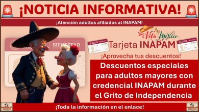 Descuentos especiales para adultos mayores con credencial INAPAM durante el Grito de Independencia 