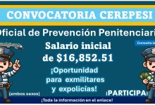 El Estado de Morelos lanza convocatoria con oportunidad laboral: Oficial de Prevención Penitenciaria CEFEREPSI con goce de sueldo de $16,852.51 MXN - ¡Aquí te diremos como aplicar!