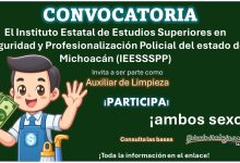 El Instituto Estatal de Estudios Superiores en Seguridad y Profesionalización Policial del estado de Michoacán (IEESSSPP) emite su convocatoria de empleo para aspirantes con estudios académicos mínimos, conoce la vacante y como aplicar
