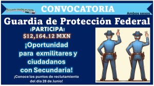 El Servicio de Protección Federal ha emitido sus puntos de reclutamiento para los interesados en ser Guardia PF con sueldo de $12,164.12, aquí te mencionamos todos los puntos del país para el día 28 de Junio