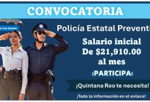 El estado de Quintana Roo lanza convocatoria de reclutamiento para Policía Estatal Preventiva con goce de sueldo de $21,910.00 – Conoce las bases de participación 2024