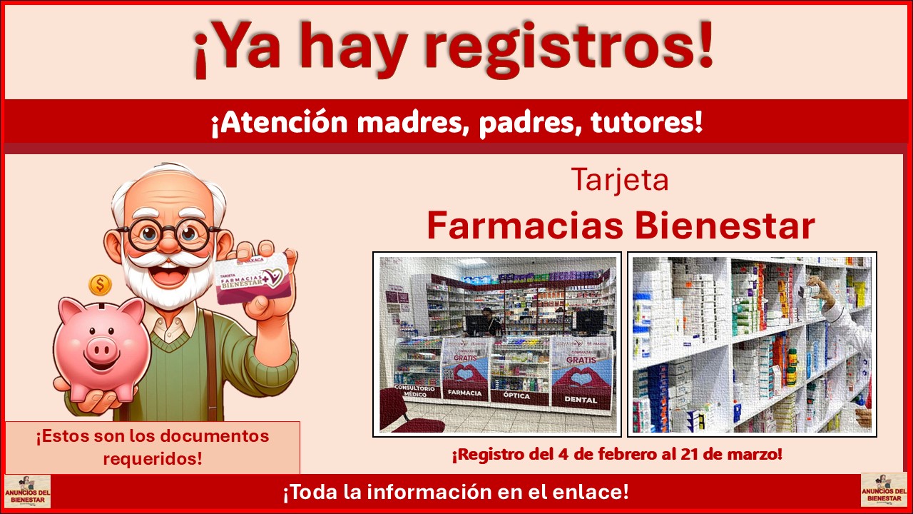 El gobierno de Oaxaca abre registros para la tarjeta Farmacias Bienestar a partir del 4 de febrero al 21 de marzo ¡Estos son los documentos que necesitas!