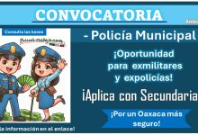 El gobierno de Oaxaca ha lanzado convocatoria para policía municipal, conoce más acerca del municipio que está recibiendo aspirantes con estudios mínimos y como aplicar siendo exmilitar o expolicía