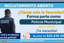 El gobierno municipal de Jesús María, Aguascalientes, está ofreciendo sueldo de $20,638.00 a aspirantes con Secundaria ¡Conoce la convocatoria completa y forma parte de la policía municipal!