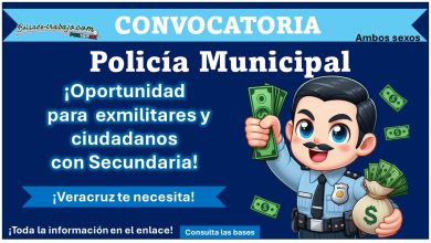 El gobierno municipal de Tepetlán, Veracruz ha lanzado convocatoria de reclutamiento para aspirar a policía municipal ofreciendo sus vacantes a exmilitares y ciudadanos con Secundaria – conoce como aplicar