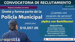 Empleo policial en Jalisco con sueldo de $10,697, estos son los requisitos y documentos solicitados por el municipio de Villa Purificación