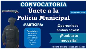 En Puebla se ha lanzado convocatoria de reclutamiento para ingresar a la Policía Municipal – conoce más acerca del municipio que está reclutando con hasta 45 años