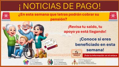 ¿En esta semana que letras podrán cobrar su pensión? ¿Qué otras pensiones también reciben su apoyo?