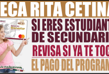 ¿Eres estudiante de secundaria? Revisa si ya te toca el depósito de la Beca Rita Cetina