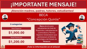Esta es la Beca “Concepción Quirós del estado de Veracruz ¡Así puedes registrarte para recibir $1,900!