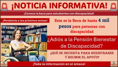 Esta es la Beca de hasta 4 mil pesos para personas con discapacidad ¿Adiós a la Pensión Bienestar de Discapacidad?