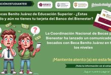 ¿Estas becado y aún no tienes tu tarjeta del Banco del Bienestar? La Coordinación Nacional de Becas para el Bienestar ha lanzado un comunicado a los becados con Beca Benito Juárez en todos los niveles