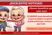 Este es el nuevo beneficio para adultos mayores que cuentan con su tarjeta del INAPAM, conoce de que trata