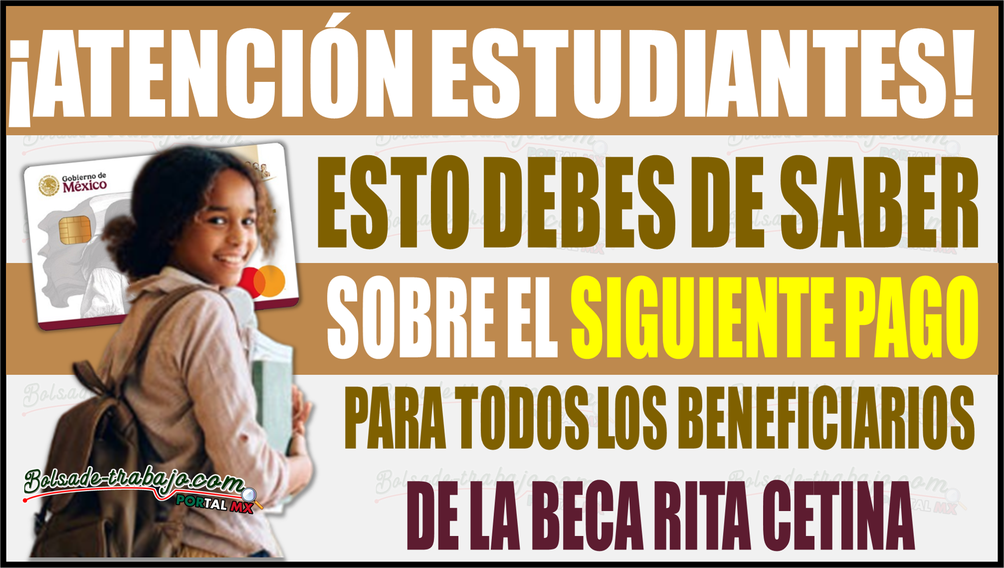 Esto es lo que debes saber sobre el siguiente depósito para todos los beneficiarios de la Beca Rita Cetina 1 Esto es lo que debes saber sobre el siguiente depósito para todos los beneficiarios de la Beca Rita Cetina