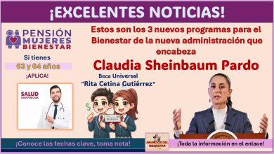 Estos son los 3 nuevos programas para el Bienestar de la nueva administración que encabeza Claudia Sheinbaum Pardo, conoce las fechas clave para registro