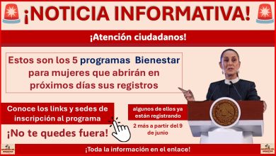 Estos son los 5 programas del Bienestar para mujeres que abrirán en próximos días sus registros, algunos de ellos ya están registrando  