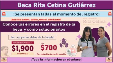 Estos son los errores comunes en el registro de la Beca Rita Cetina 2025 y cómo solucionarlos