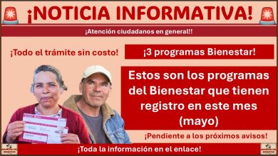 Estos son los programas del Bienestar que tienen registro en este mes (mayo)