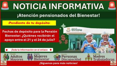 Fechas de depósito para la Pensión Bienestar: ¿Quiénes recibirán el apoyo entre el 21 y el 24 de julio?