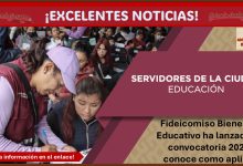 Fideicomiso Bienestar Educativo ha lanzado su convocatoria al programa “Servidores de la Ciudad, Educación” 2024, conoce de que trata y como aplicar