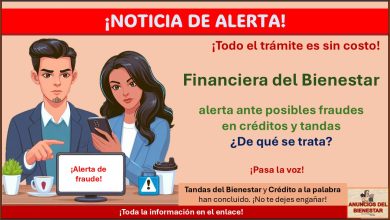 Financiera del Bienestar alerta ante posibles fraudes en créditos y tandas! ¿De qué se trata?