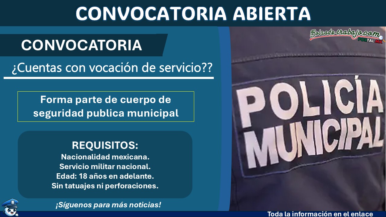 Forma parte de cuerpo de seguridad publica municipal de Ébano, San Luis Potosí ¡Estos son los requisitos y documentos solicitados! 1 Forma parte de cuerpo de seguridad publica municipal de Ébano, San Luis Potosí ¡Estos son los requisitos y documentos solicitados!
