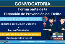 Forma parte de la Dirección del Delito – Conoce la convocatoria de reclutamiento de Juan C. Bonilla, Puebla ¡Empleo para Lic. en Derecho y Lic. en Psicología!