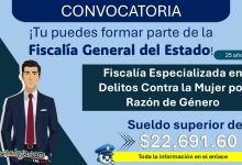 Forma parte de la FGE de Baja California en la Fiscalía Especializada en Delitos Contra la Mujer por Razón de Género ¡Sueldo de $22,691.60!