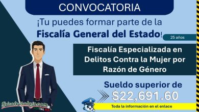 Forma parte de la FGE de Baja California en la Fiscalía Especializada en Delitos Contra la Mujer por Razón de Género ¡Sueldo de $22,691.60!