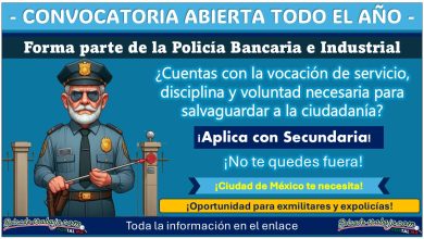 Forma parte de la Policía Bancaria e Industrial de la Ciudad de México - Convocatoria abierta todo el año: Requisitos y documentos