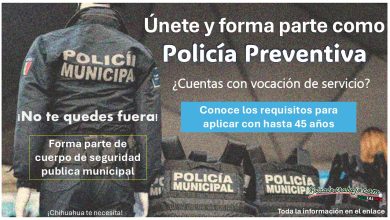 Forma parte de la policía preventiva en Julimes, Chihuahua: Conoce los requisitos para aplicar con hasta 45 años