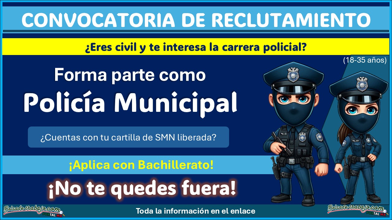 Forma parte del Área de Seguridad Pública ¿Cuentas con 18 a 35 años? Conoce los requisitos para unirte a las filas de policía municipal de Tenango de Doria