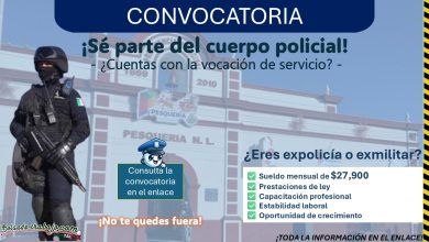Gana Hasta $27,900 mensuales formando parte de la Policía municipal de Pesquería, Nuevo León ¡Esto necesitas!