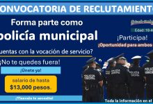 Gana hasta $13,000 pesos mensuales, forma parte de la policía municipal de Tetlanohcan, Tlaxcala ¡Conoce las bases de participación!