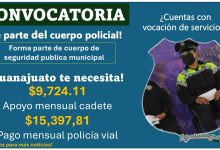 Gana hasta $15,397.81 y beca de $9,724.11 - Convocatoria Policía Vial de San Francisco del Rincón, Guanajuato