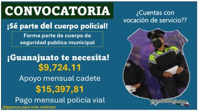 Gana hasta $15,397.81 y beca de $9,724.11 - Convocatoria Policía Vial de San Francisco del Rincón, Guanajuato